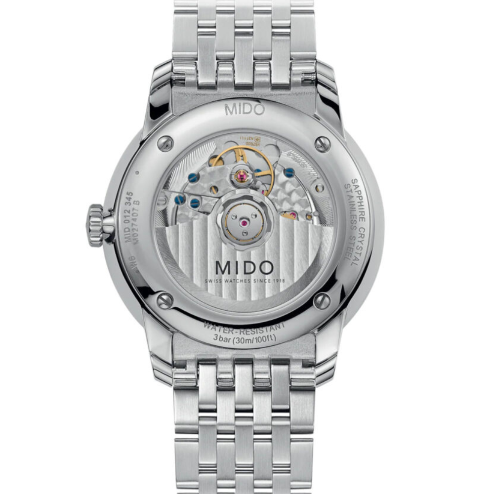 Mido Baroncelli Heritage Smiling Moon White 39mm
