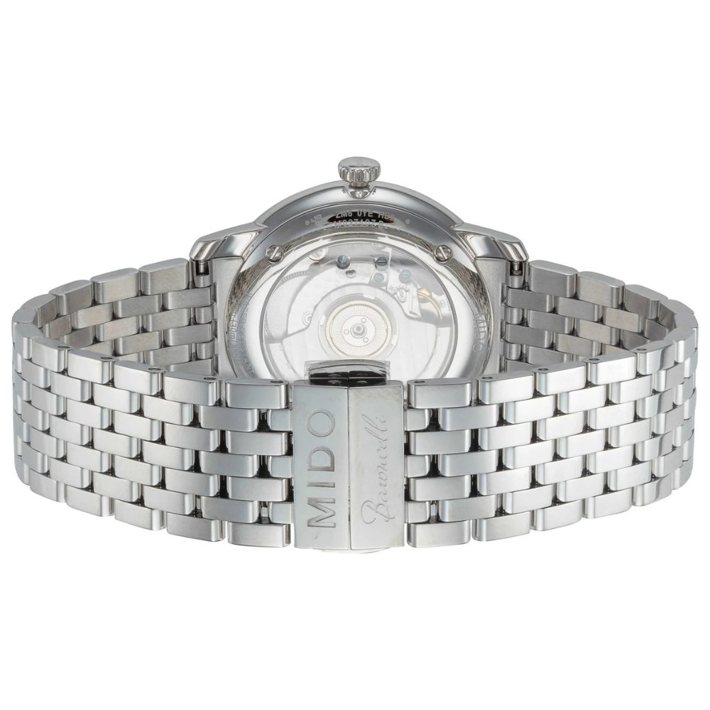 Mido Baroncelli Heritage Smiling Moon White 39mm