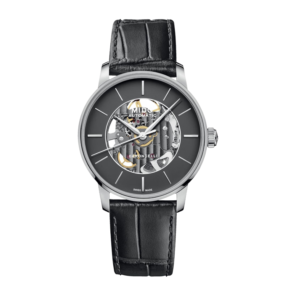 Mido Baroncelli Signature Skeleton Black 39mm