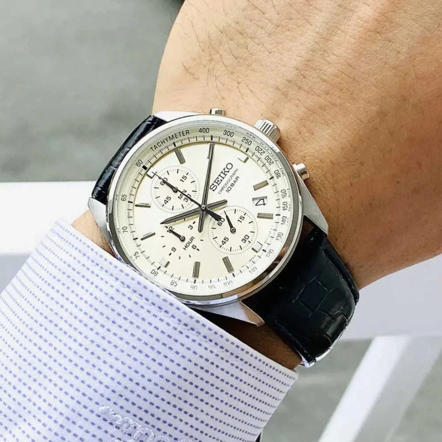 Seiko Cronografo Champagne SSB383 41mm