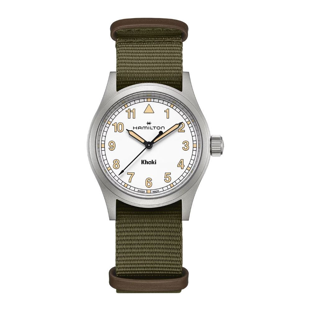 Hamilton Khaki Field Quartz White Nylon 38mm
