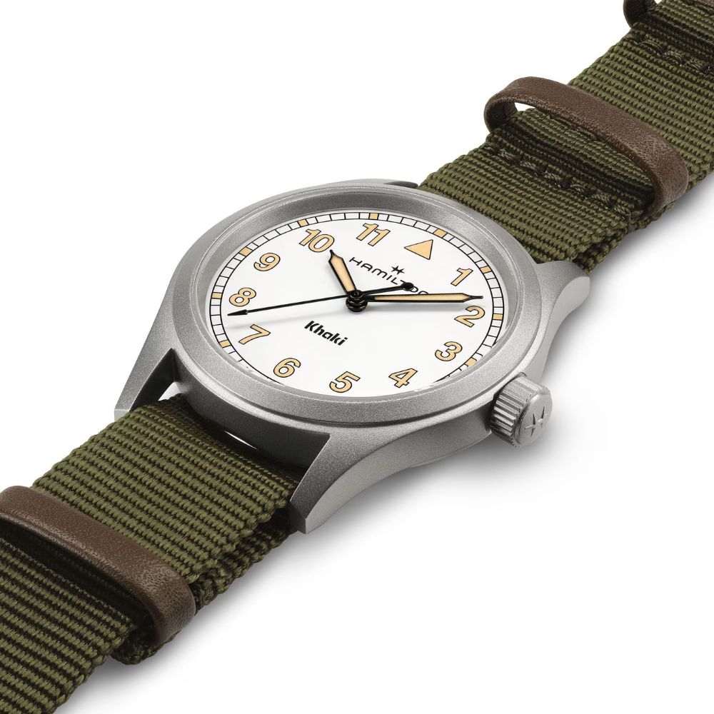 Hamilton Khaki Field Quartz White Nylon 38mm
