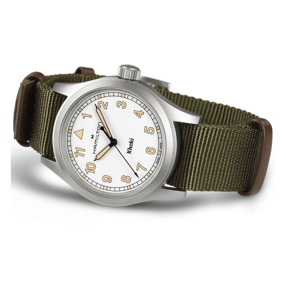 Hamilton Khaki Field Quartz White Nylon 38mm