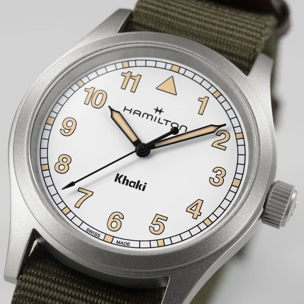 Hamilton Khaki Field Quartz White Nylon 38mm