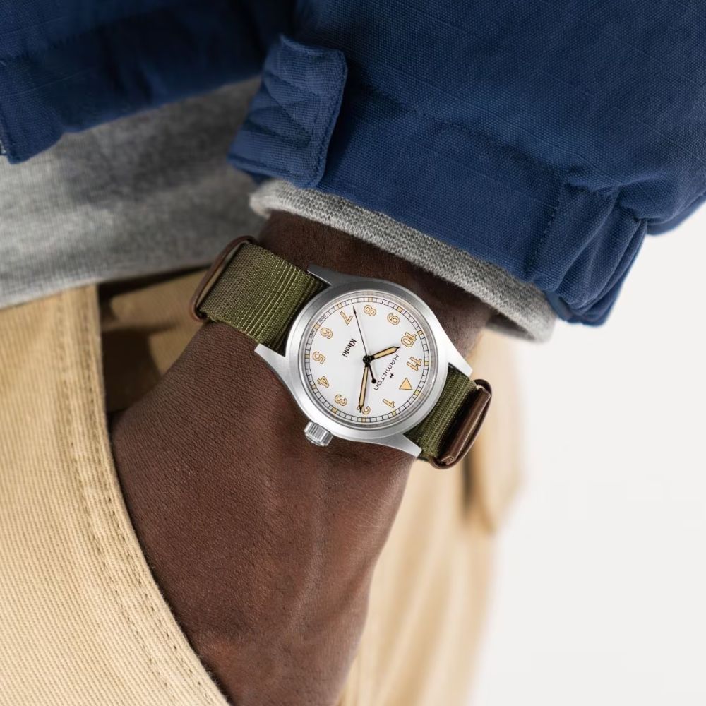 Hamilton Khaki Field Quartz White Nylon 38mm