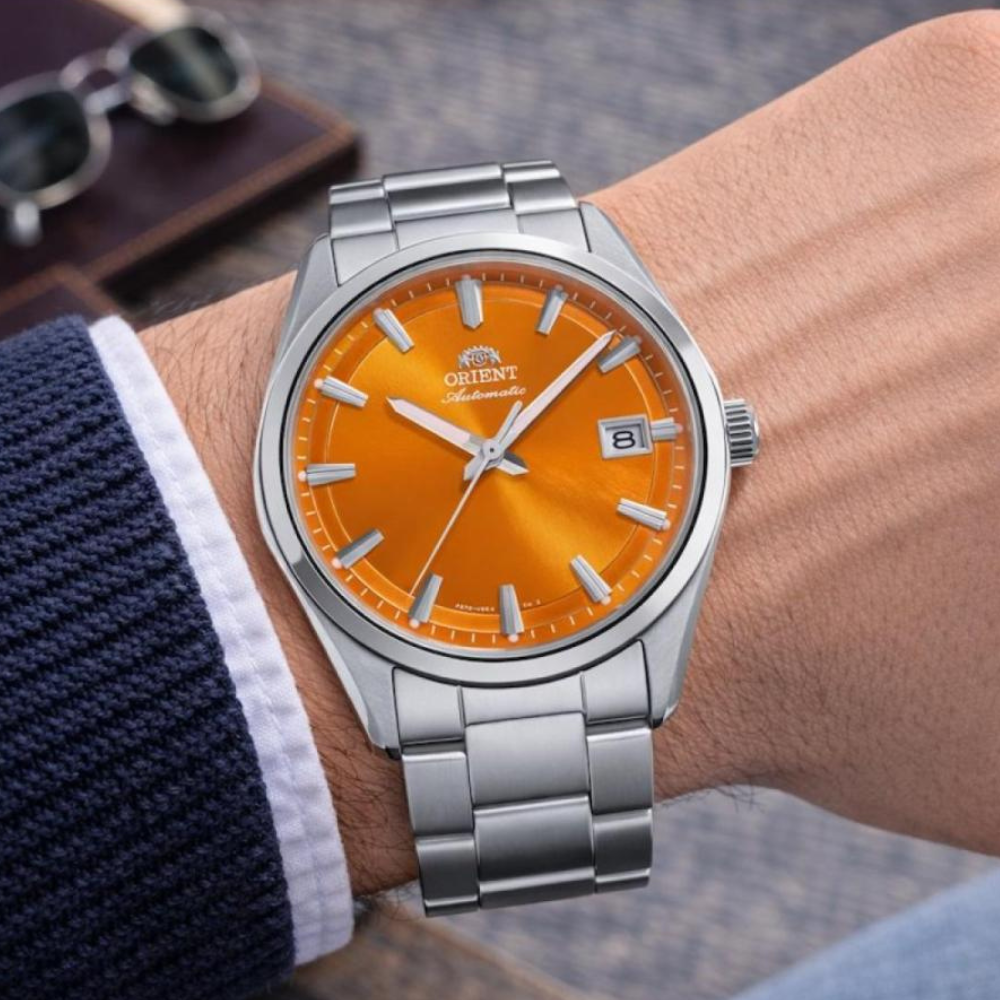 Orient Classic Stretto Date Orange 38.5mm