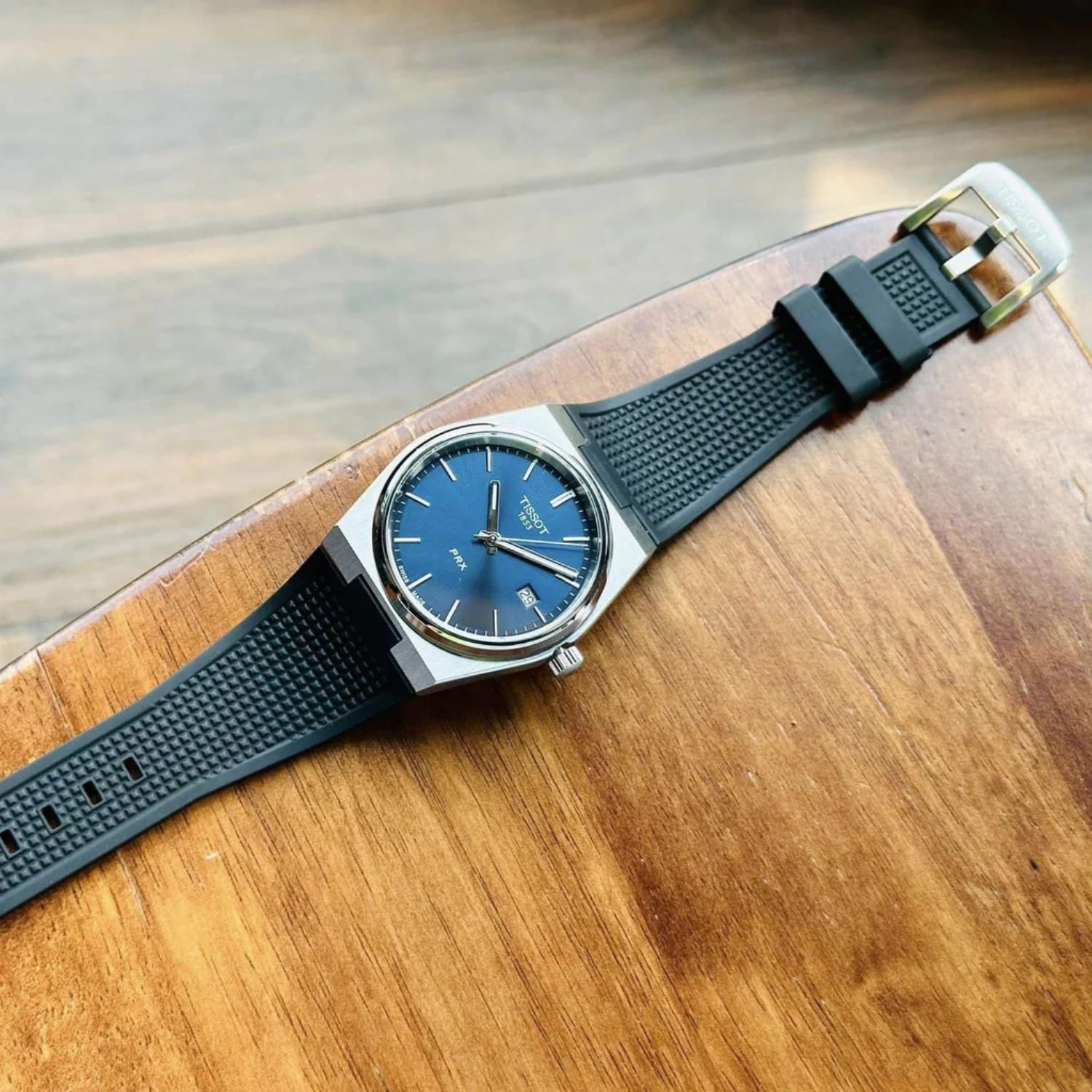 Tissot PRX Quartz 40mm Blueberry Rubber