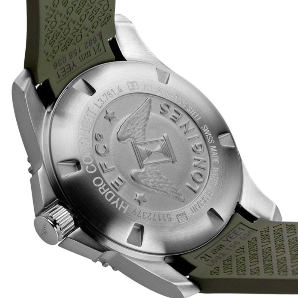 Longines Hydroconquest Automatic Ceramic Green Rubber 41mm