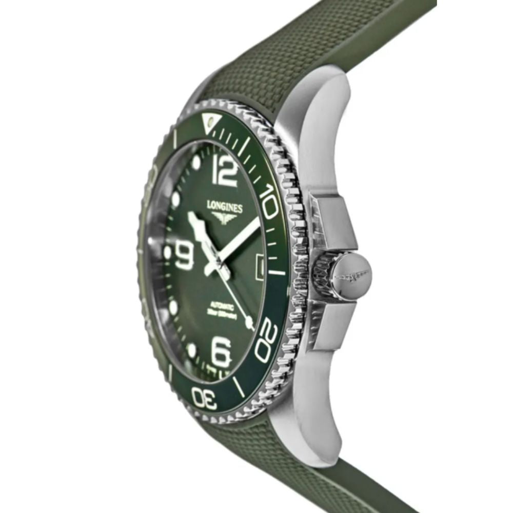 Longines Hydroconquest Automatic Ceramic Green Rubber 41mm