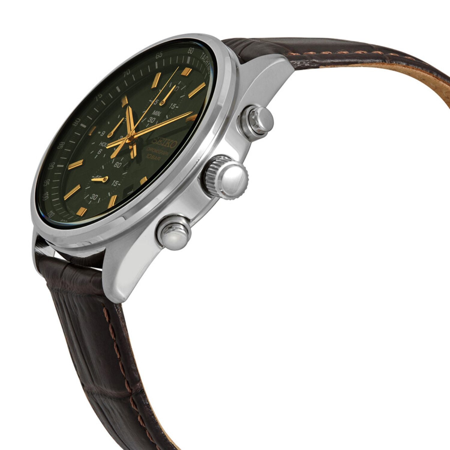 Seiko Chrono Quartz Green SSB385 41mm