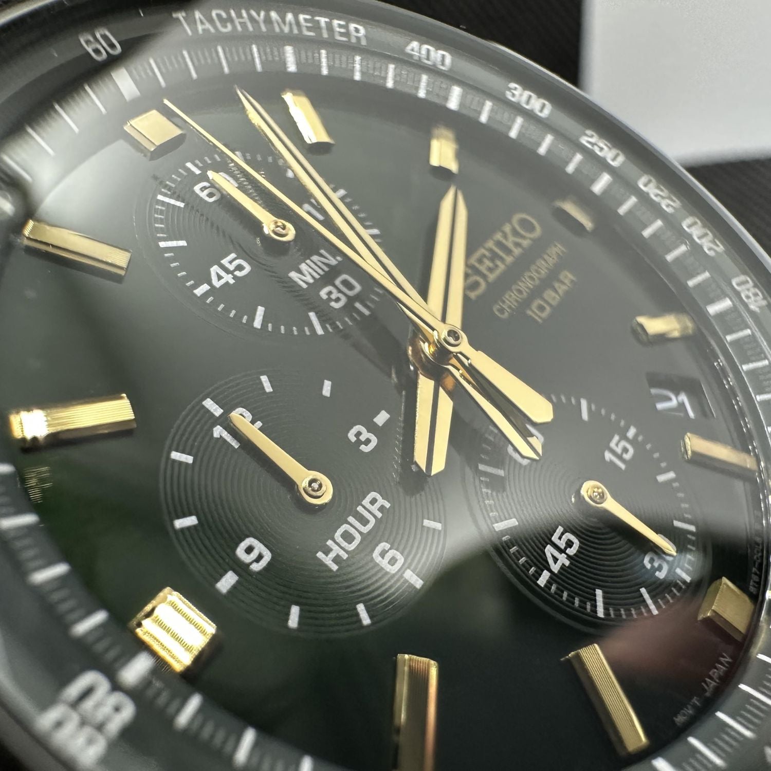 Seiko Chrono Quartz Green SSB385 41mm