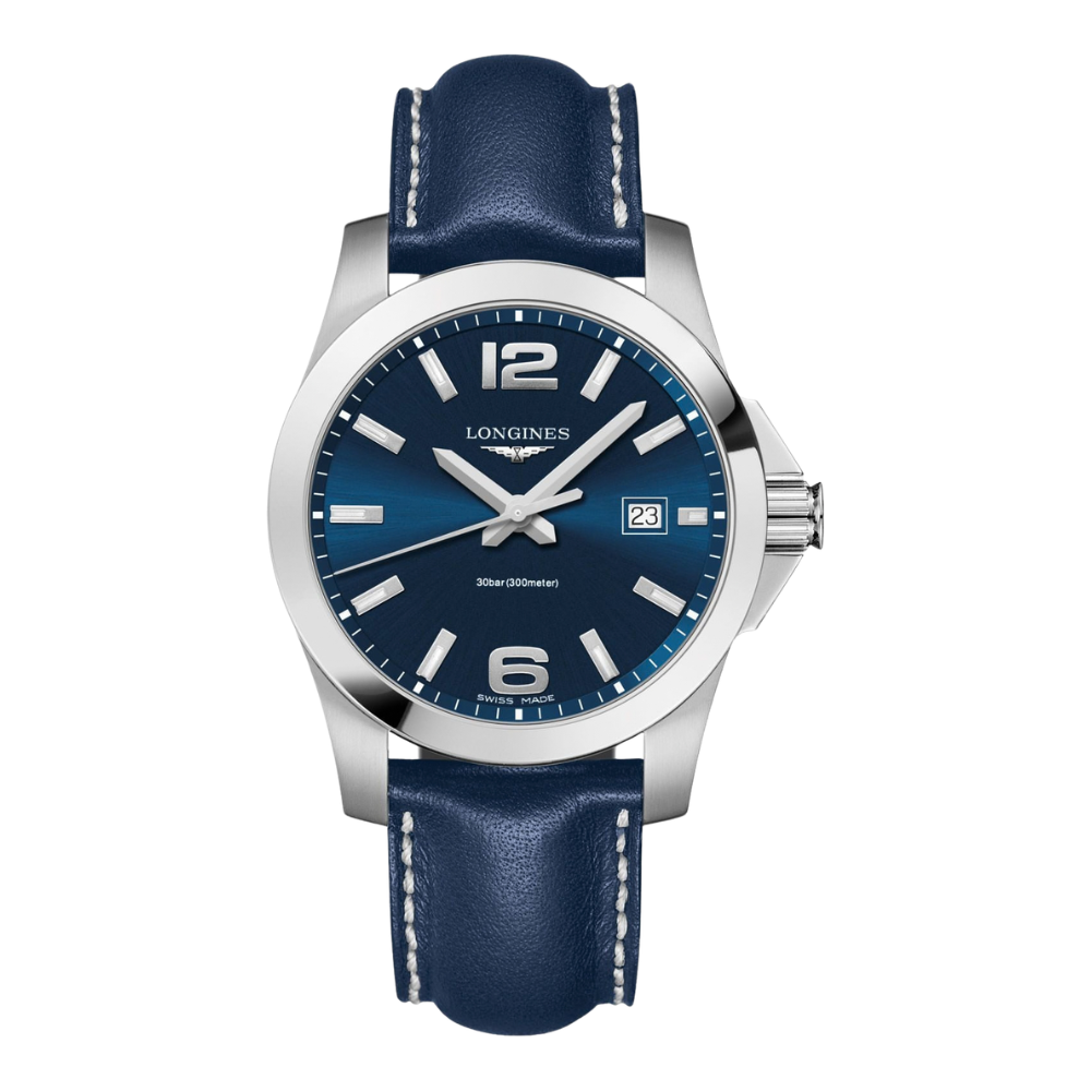 Longines Conquest Blue Leather 41mm