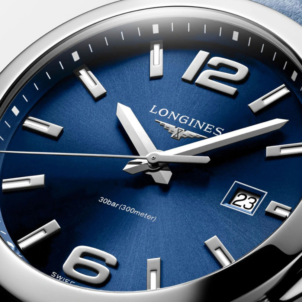 Longines Conquest Blue Leather 41mm