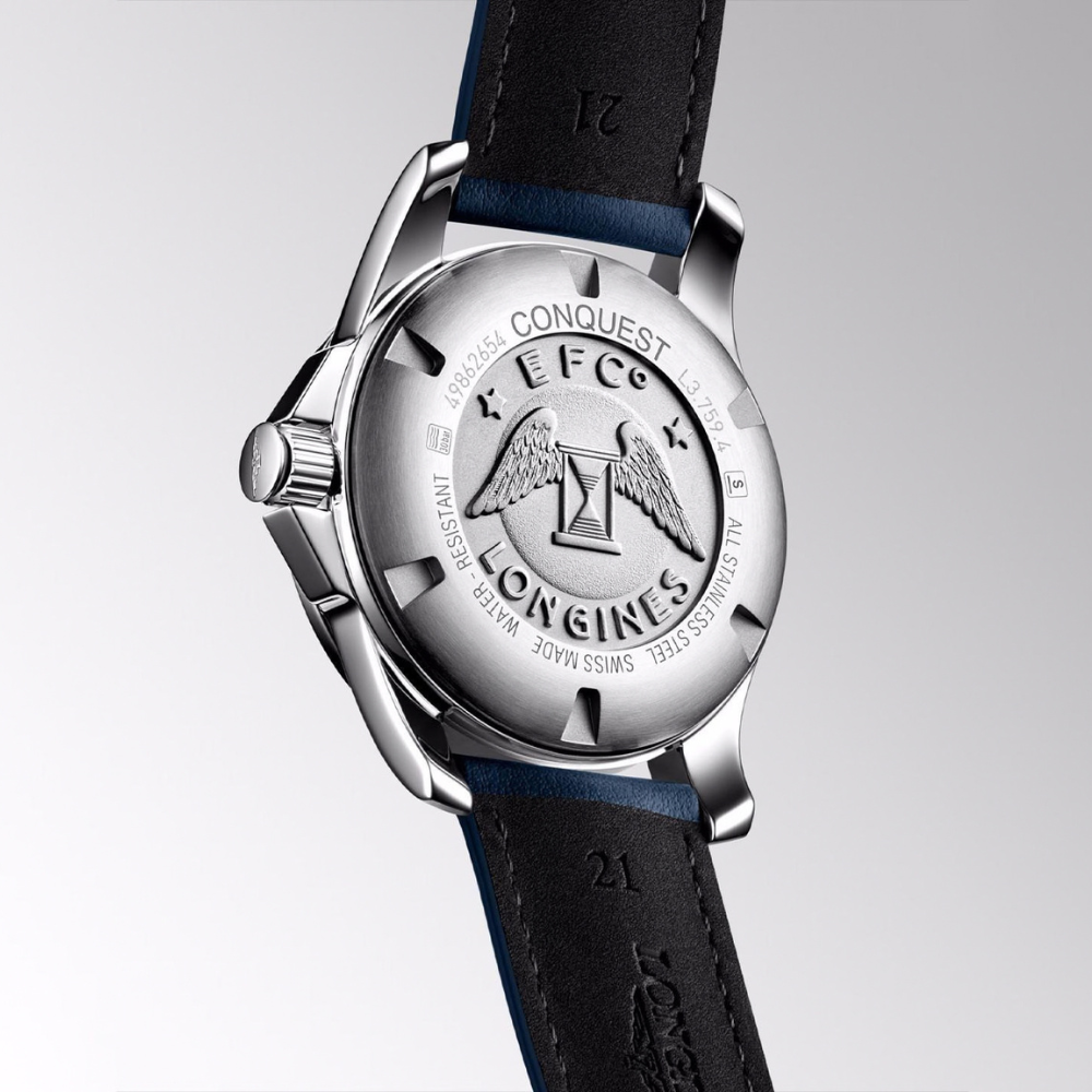 Longines Conquest Blue Leather 41mm