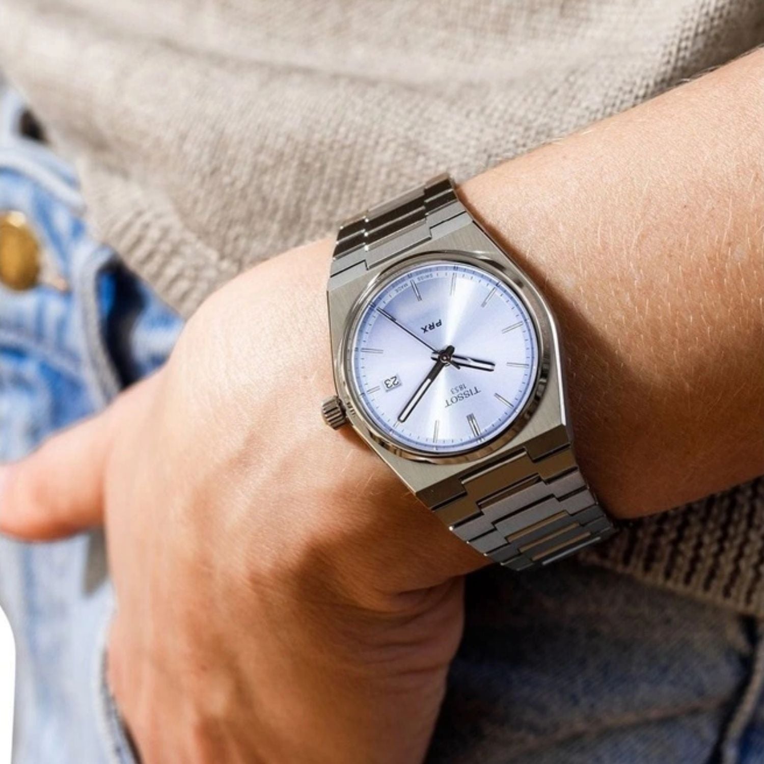 Tissot PRX Quartz 35mm Ice Blue
