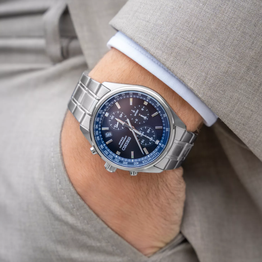 Seiko Chronograph Blue SSB377 41.5mm