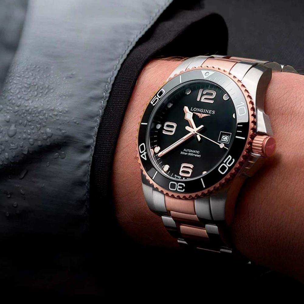 Longines HydroConquest Ceramic Two-Tone Rose Gold 43mm