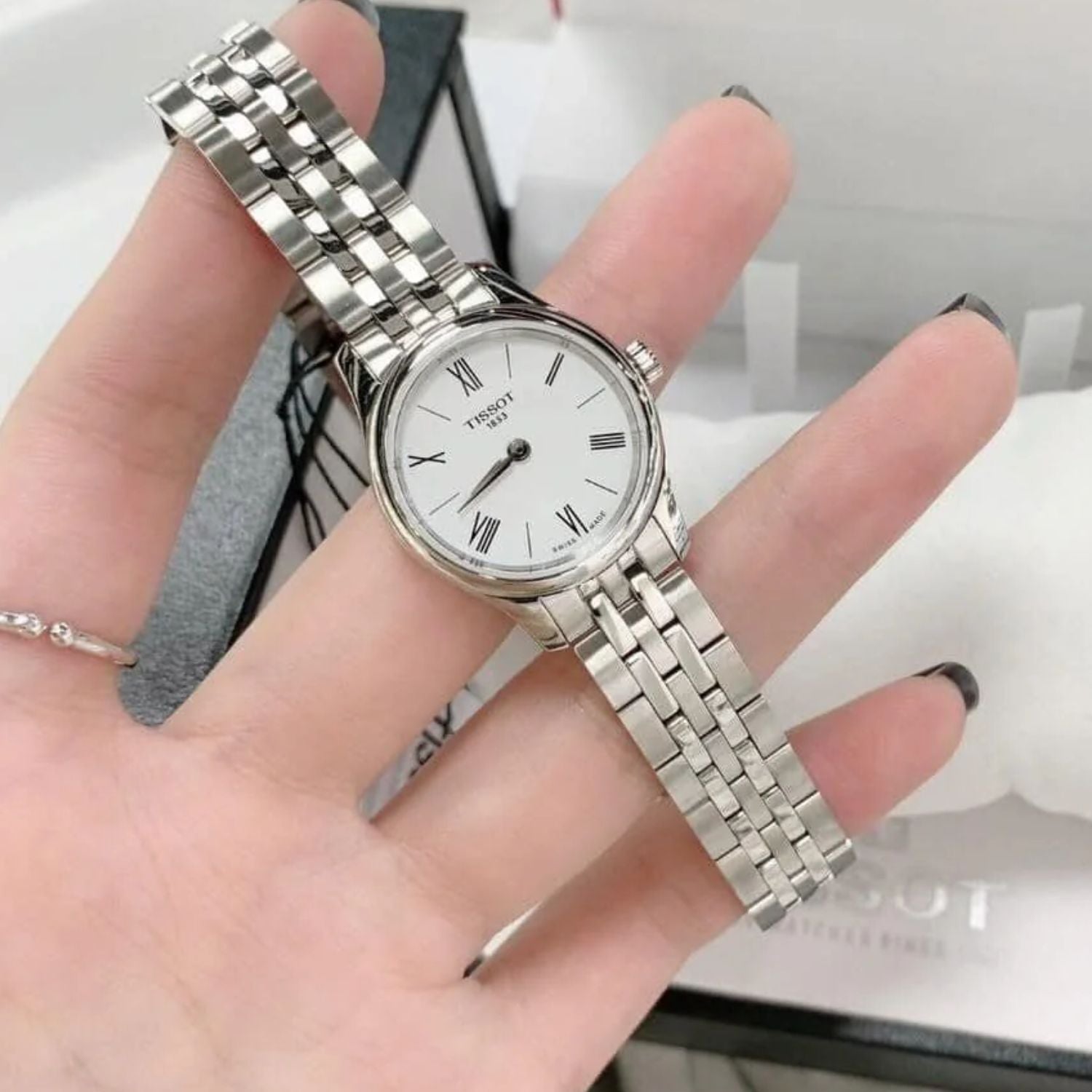 Tissot Tradition Thin White Ladies 25mm