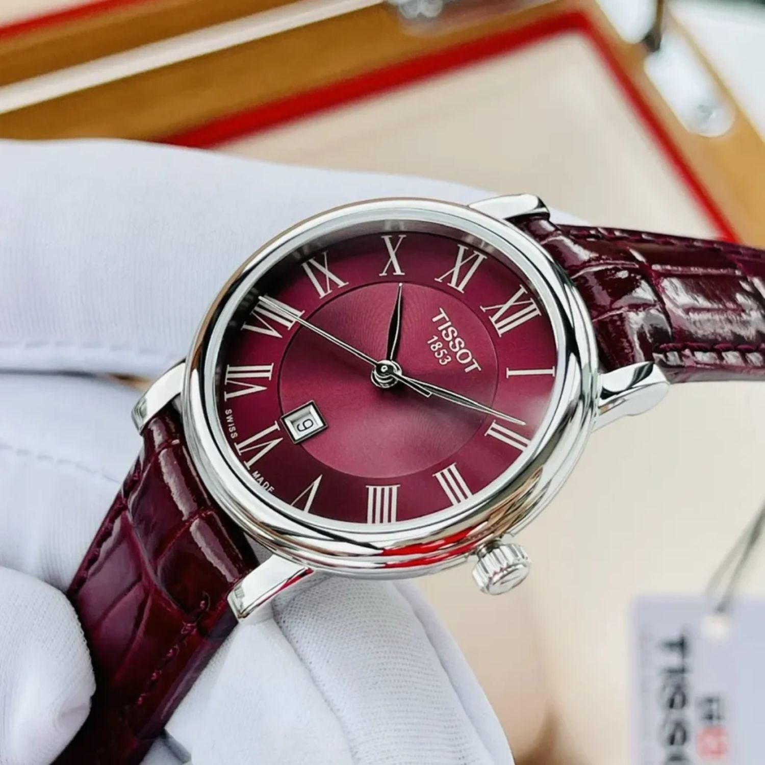 Tissot Carson Premium Lady Burgundy 30mm