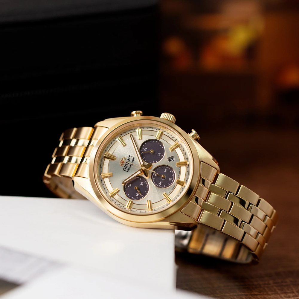 Orient Contemporary Champagne Cronógrafo 40mm