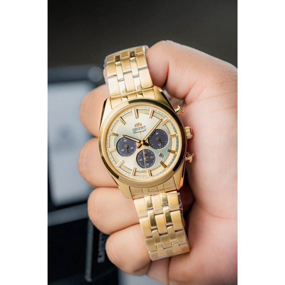 Orient Contemporary Champagne Cronógrafo 40mm