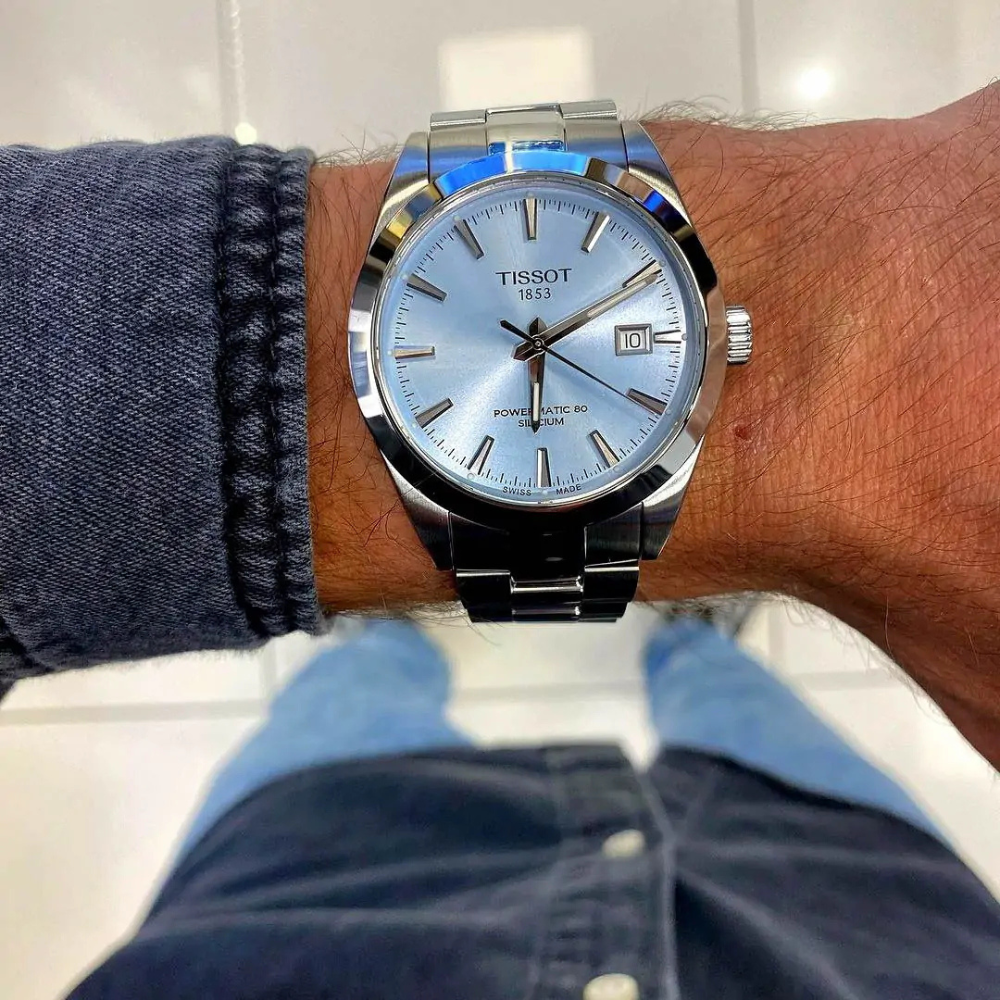 Tissot Gentleman Powermatic 80 Silicium Ice Blue 40mm