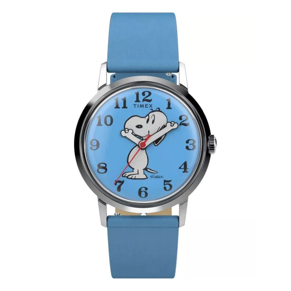 Timex Marlin x Peanuts Manual Wind Blue 34mm