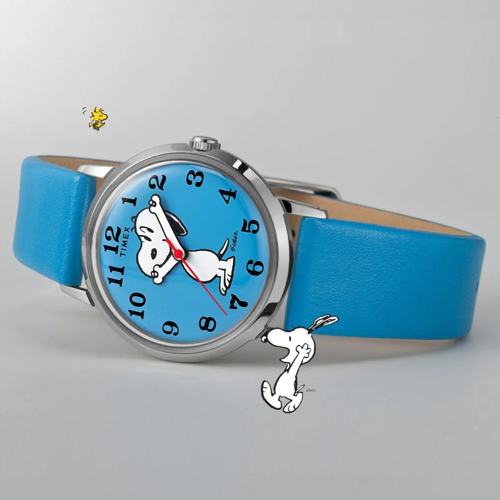 Timex Marlin x Peanuts Manual Wind Blue 34mm