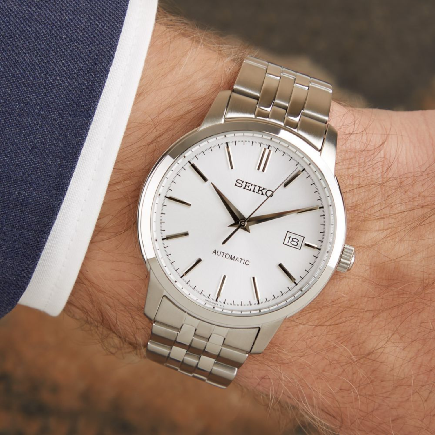 Seiko Essentials White Automatic SRPH85K1 41mm