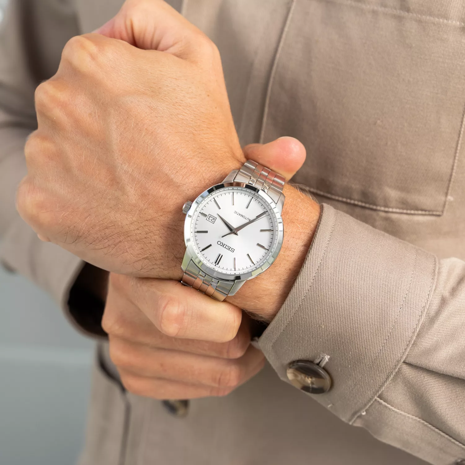 Seiko Essentials White Automatic SRPH85K1 41mm