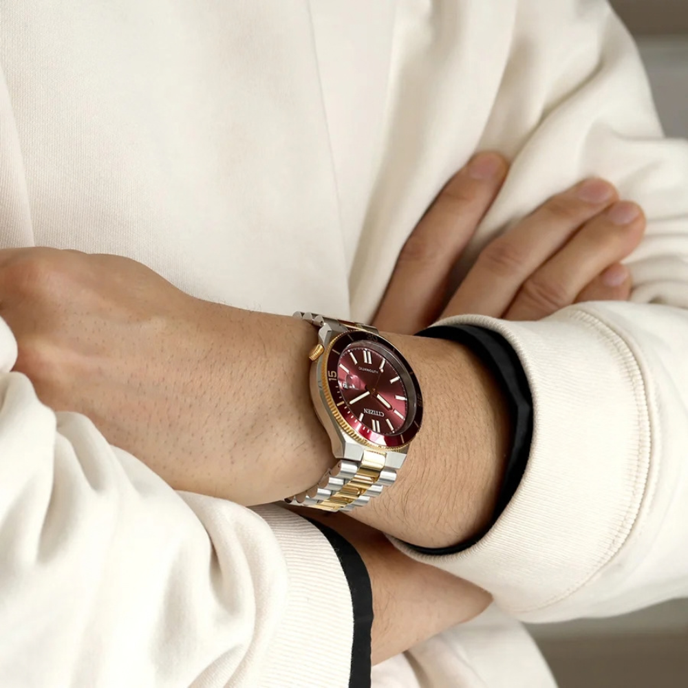 Citizen Tsuyosa Shore Two-Tone Red 40mm