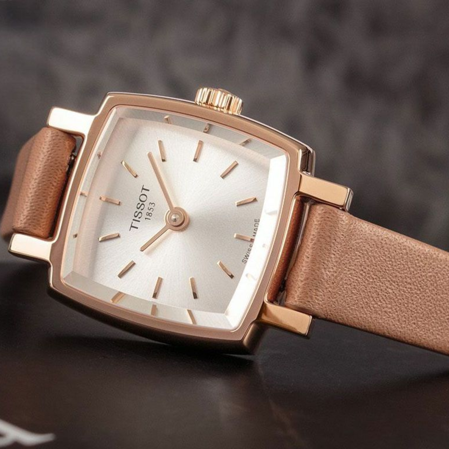 Tissot Lovely Square Summer Kit Rose Gold Ladies Watch