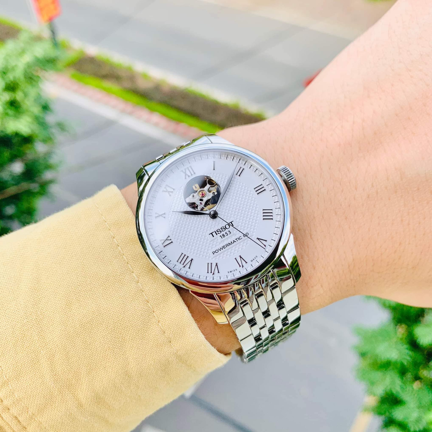 Tissot Le Locle Powermatic 80 Open Heart White 39mm