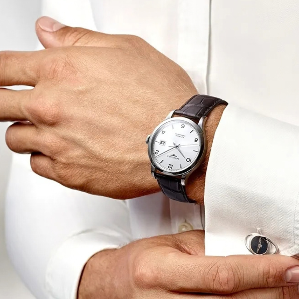 Longines Record Automatic Chronometer Silver 40mm