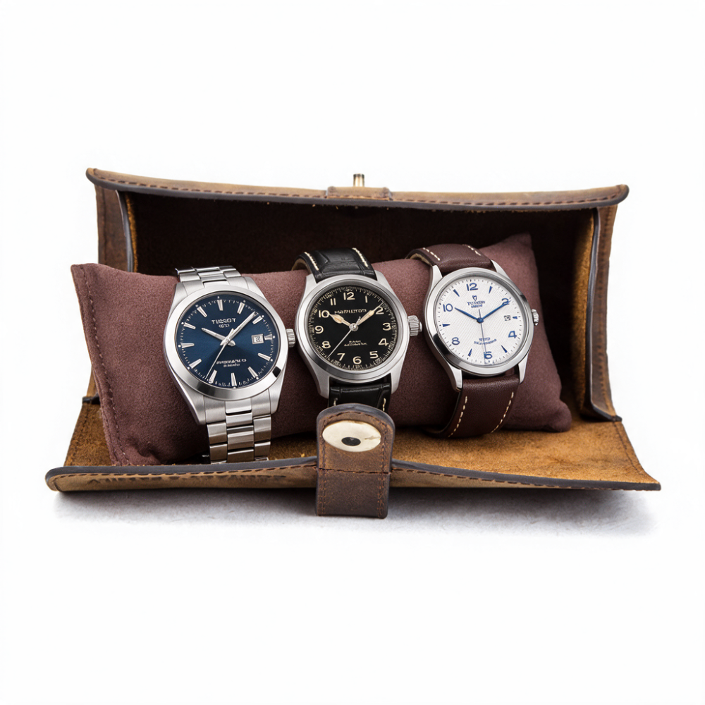 Travel Watch Case Cuero