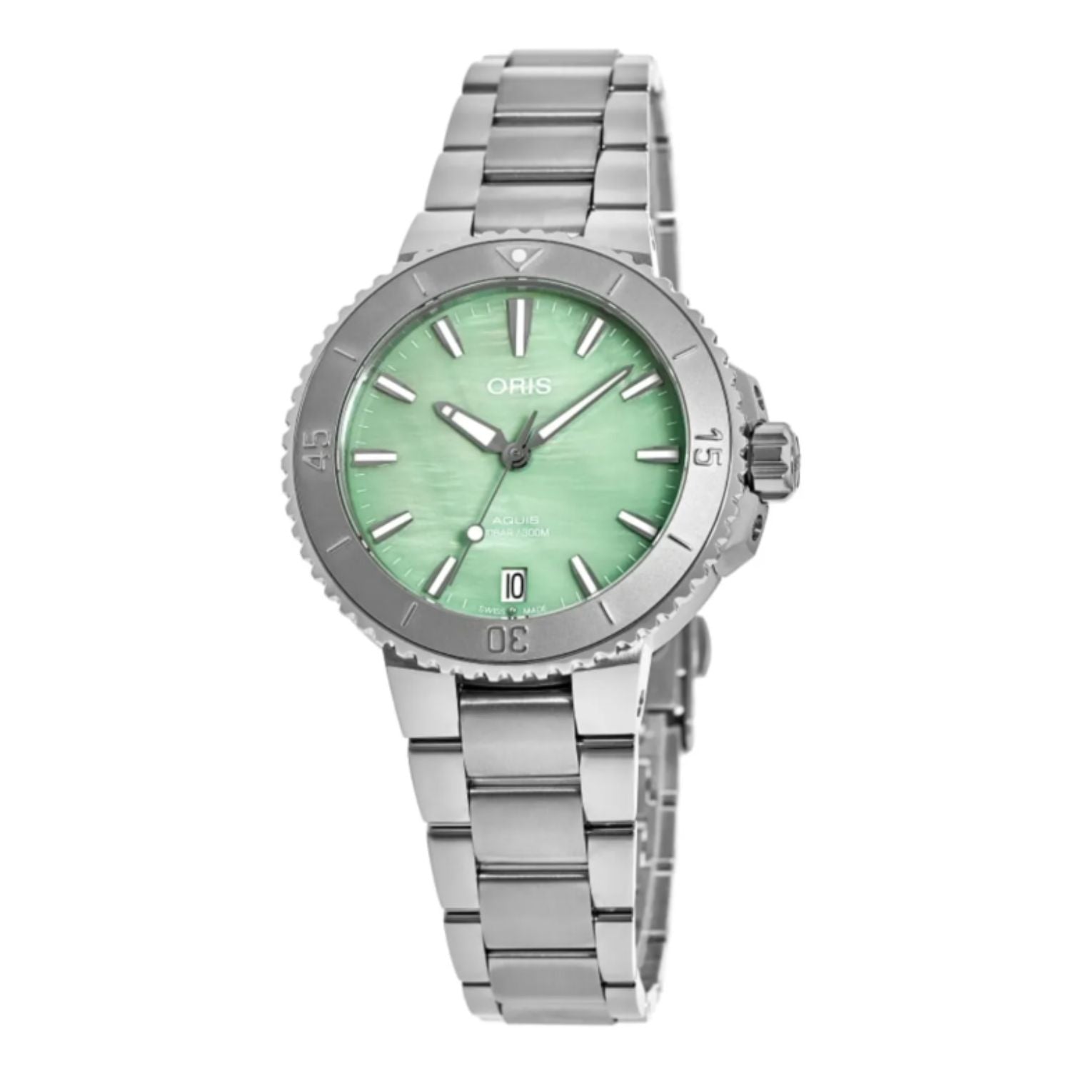 Oris Aquis Date Green Mother of Pearl 36.5mm