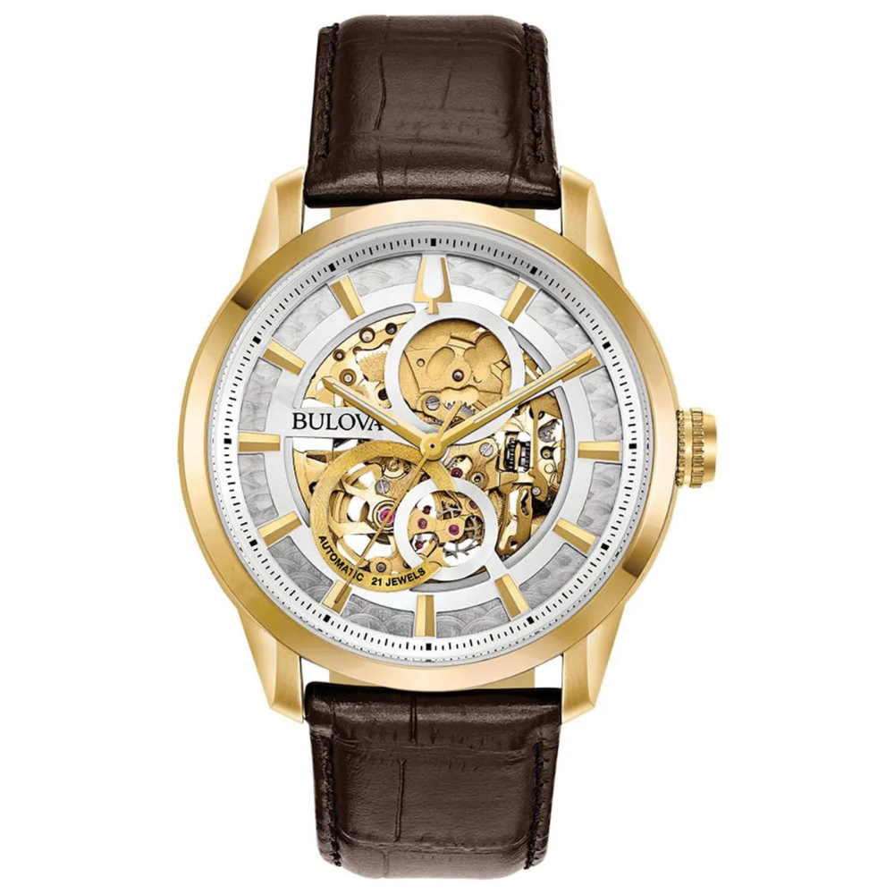 Bulova Sutton Classic Skeleton White 43mm
