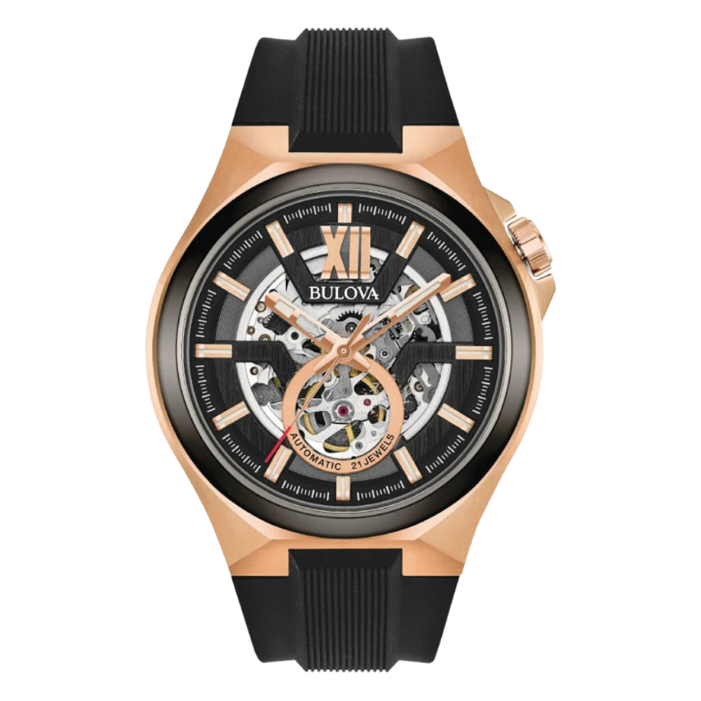 Bulova Classic Skeleton Black 98A177 46mm