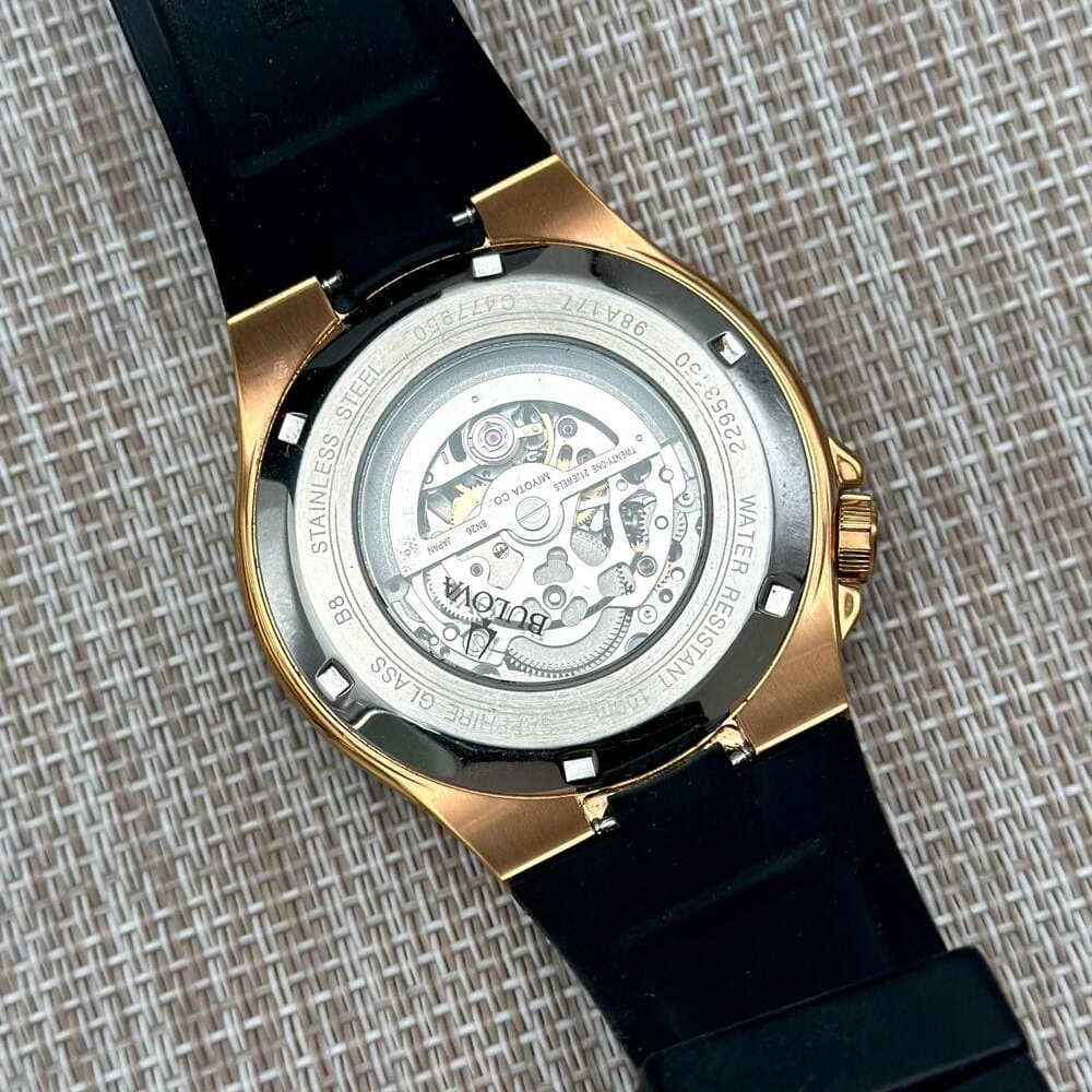 Bulova Classic Skeleton Black 98A177 46mm