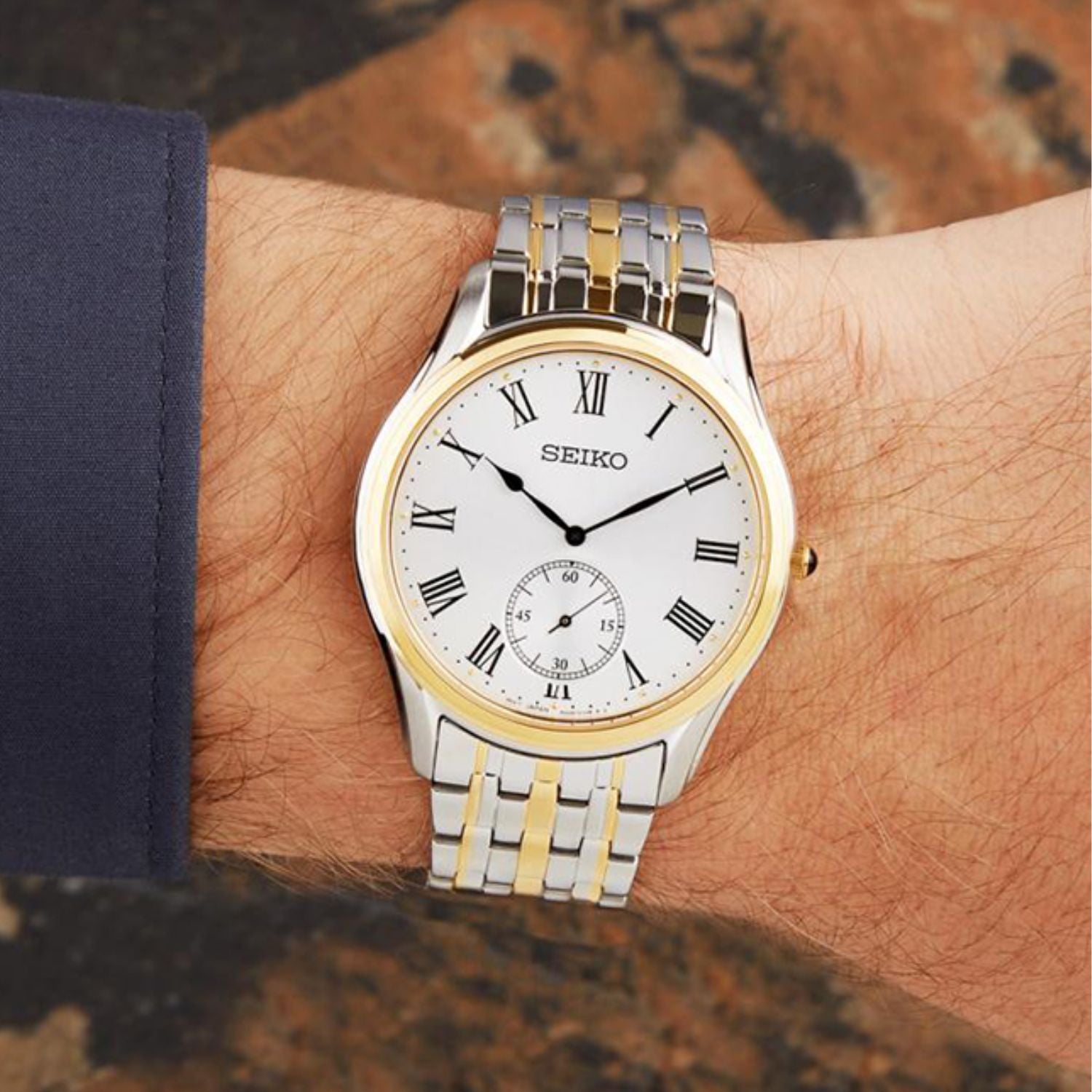 Seiko Essentials Two-Tone 39mm SRK048P1