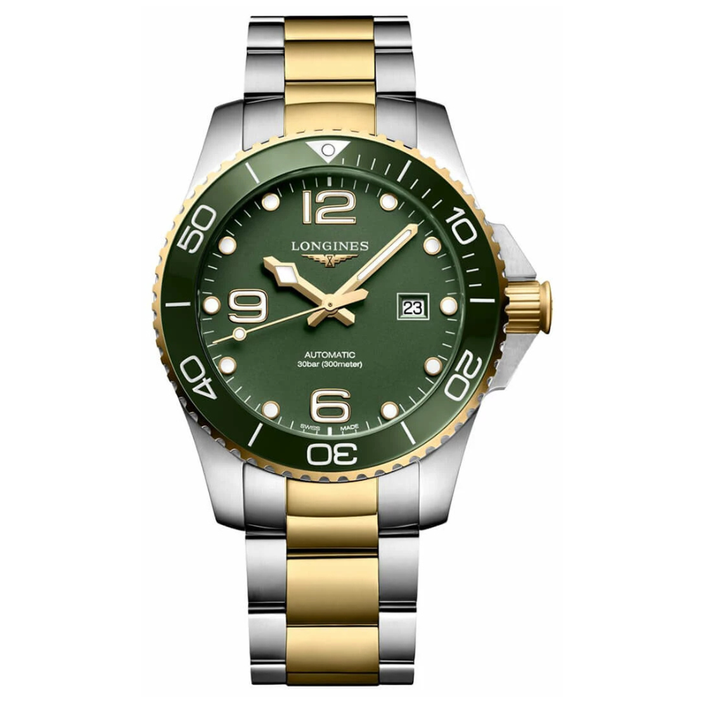 Longines HydroConquest Ceramic Green Two-Tone 43mm