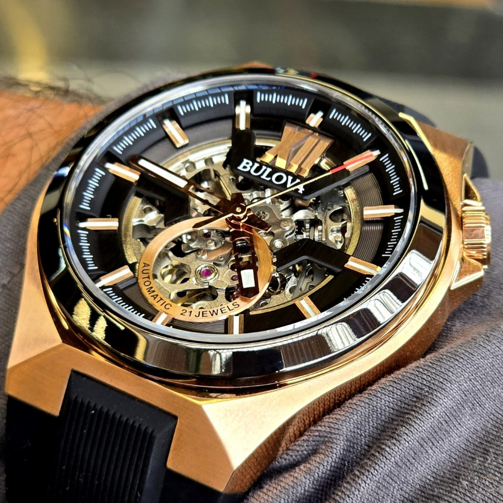 Bulova Classic Skeleton Black 98A177 46mm