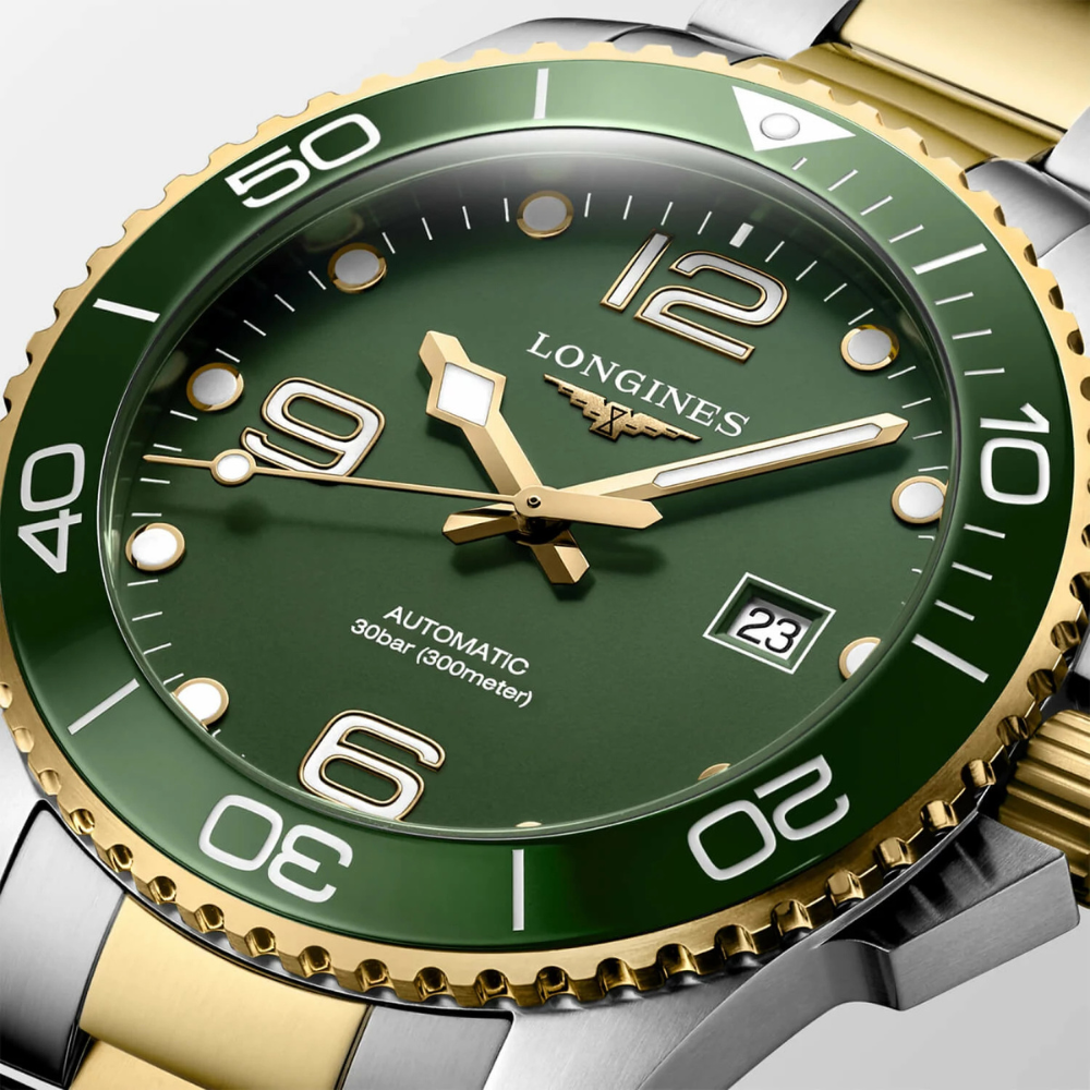 Longines HydroConquest Ceramic Green Two-Tone 43mm