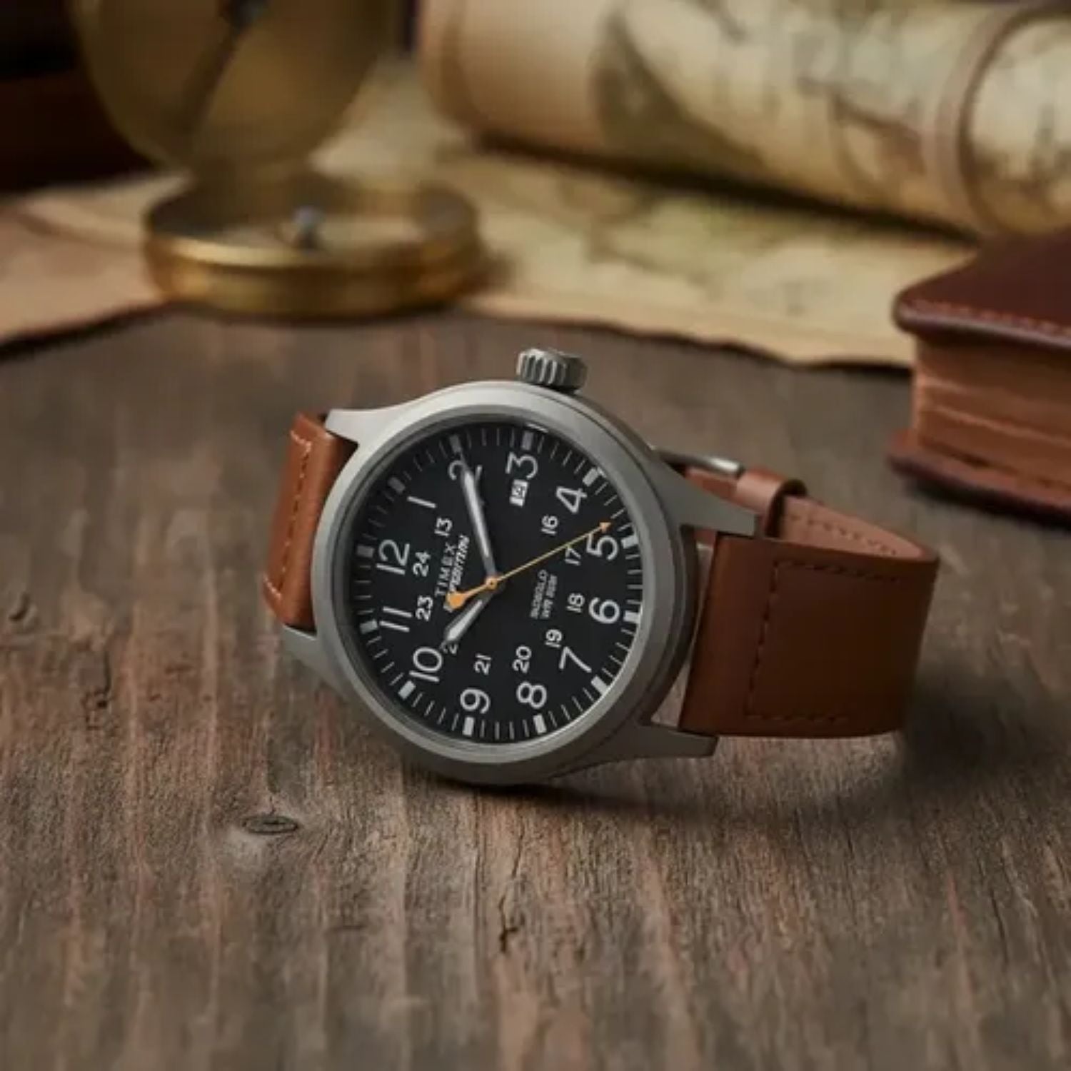 Timex Expedition Scout Black Leather 40mm