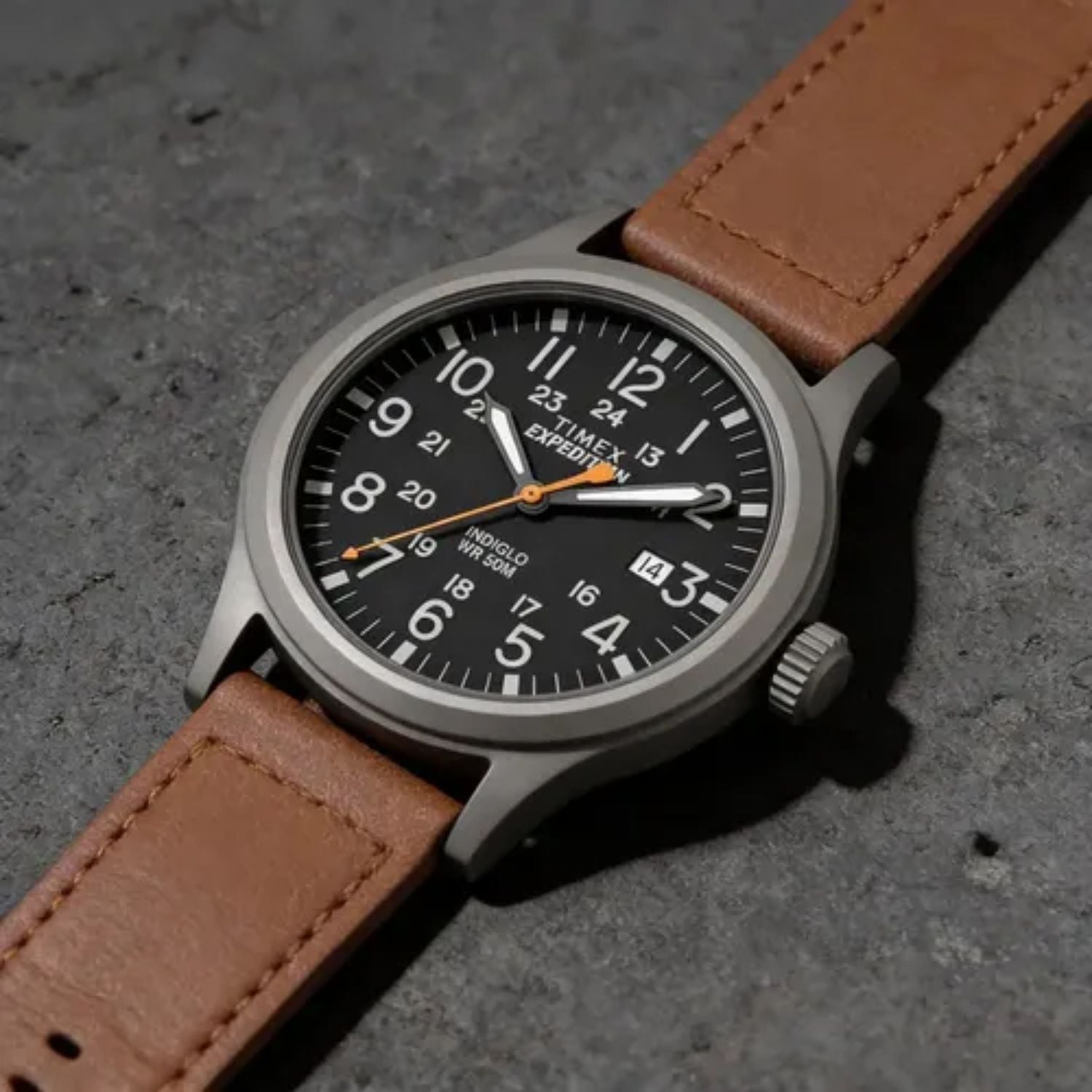Timex Expedition Scout Black Leather 40mm