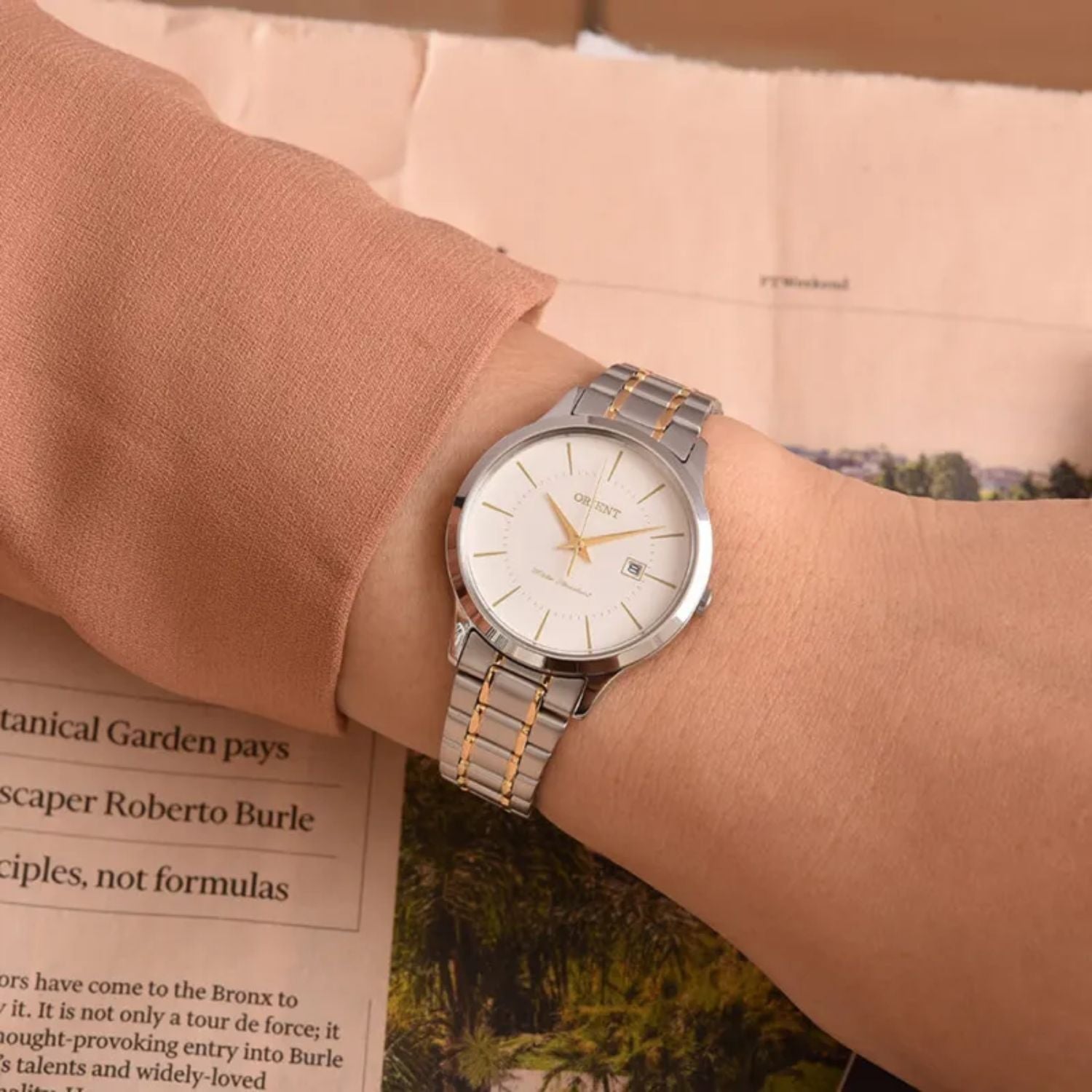 Orient Contemporary Bracelet White Ladies 30mm