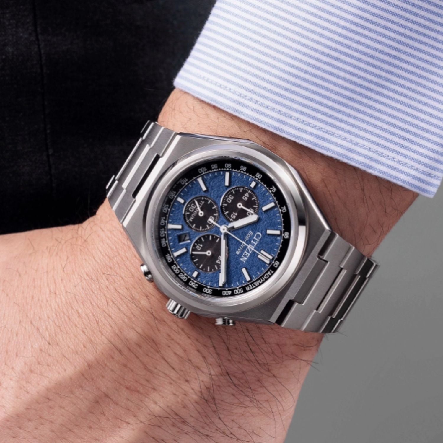 Citizen Zenshin Chrono Super Titanium Blue 42.5mm