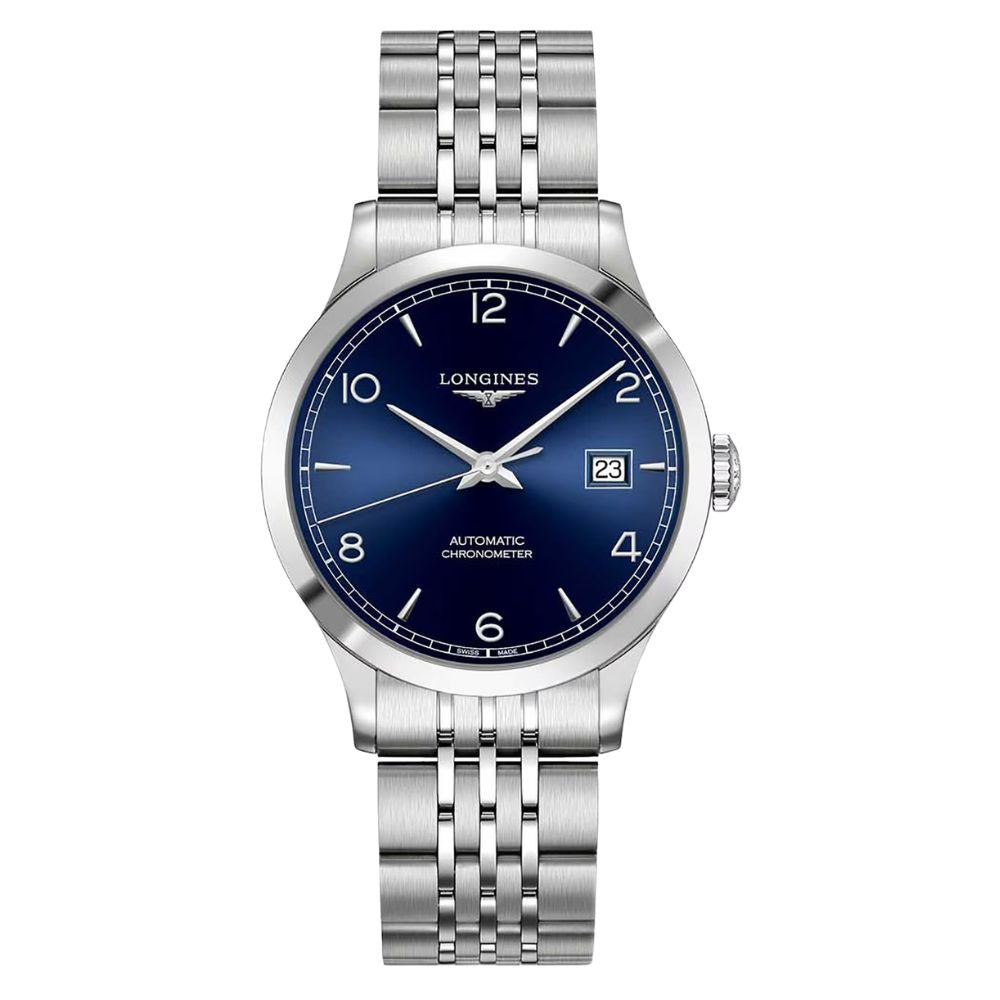 Longines Record Automatic Chronometer Blue 38.5mm