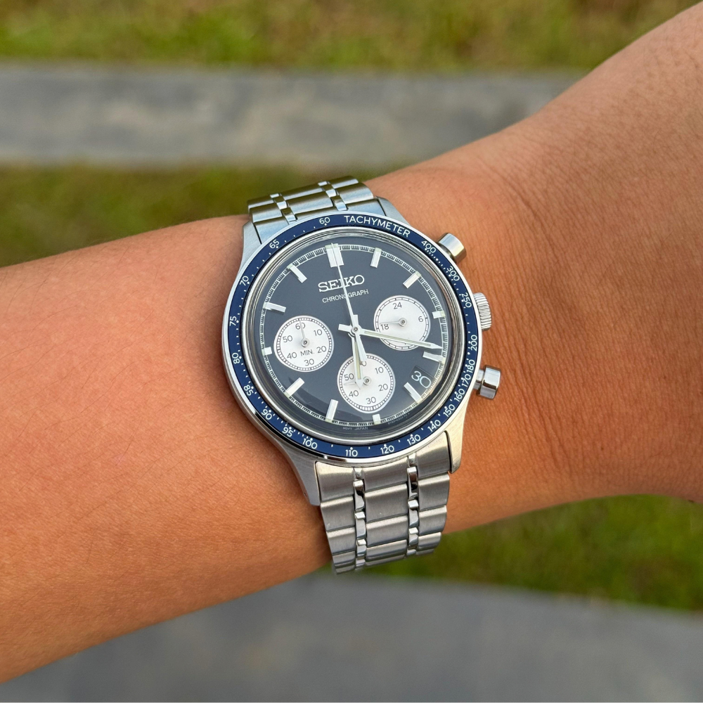 Seiko Sport Chronograph Blue SSB477P1 38.7mm
