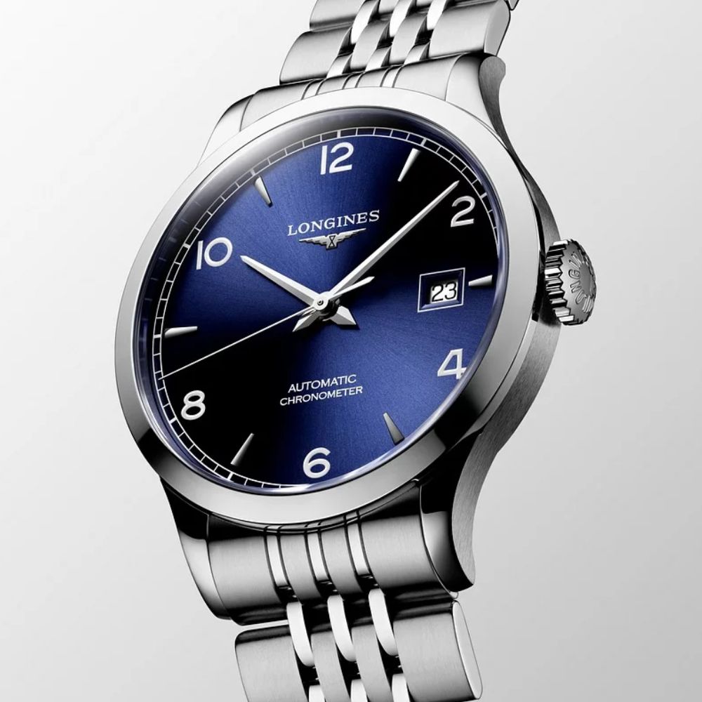 Longines Record Automatic Chronometer Blue 38.5mm